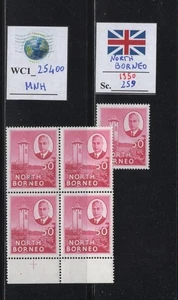 WC1_25400.COL BRITÁNICO: BORNEO NORTE. Stock de sellos 50c. Sc. 259. MNH - Imagen 1 de 1