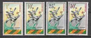 Togo 1961 Wildlife Fauna Birds Vögel Oiseaux Crane compl set MNH - Picture 1 of 1