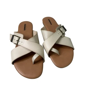 Sonoma, Goods For Life, Women’s Buckle Toe Loop Slide Sandals, Size 9 M Cream - Picture 1 of 5