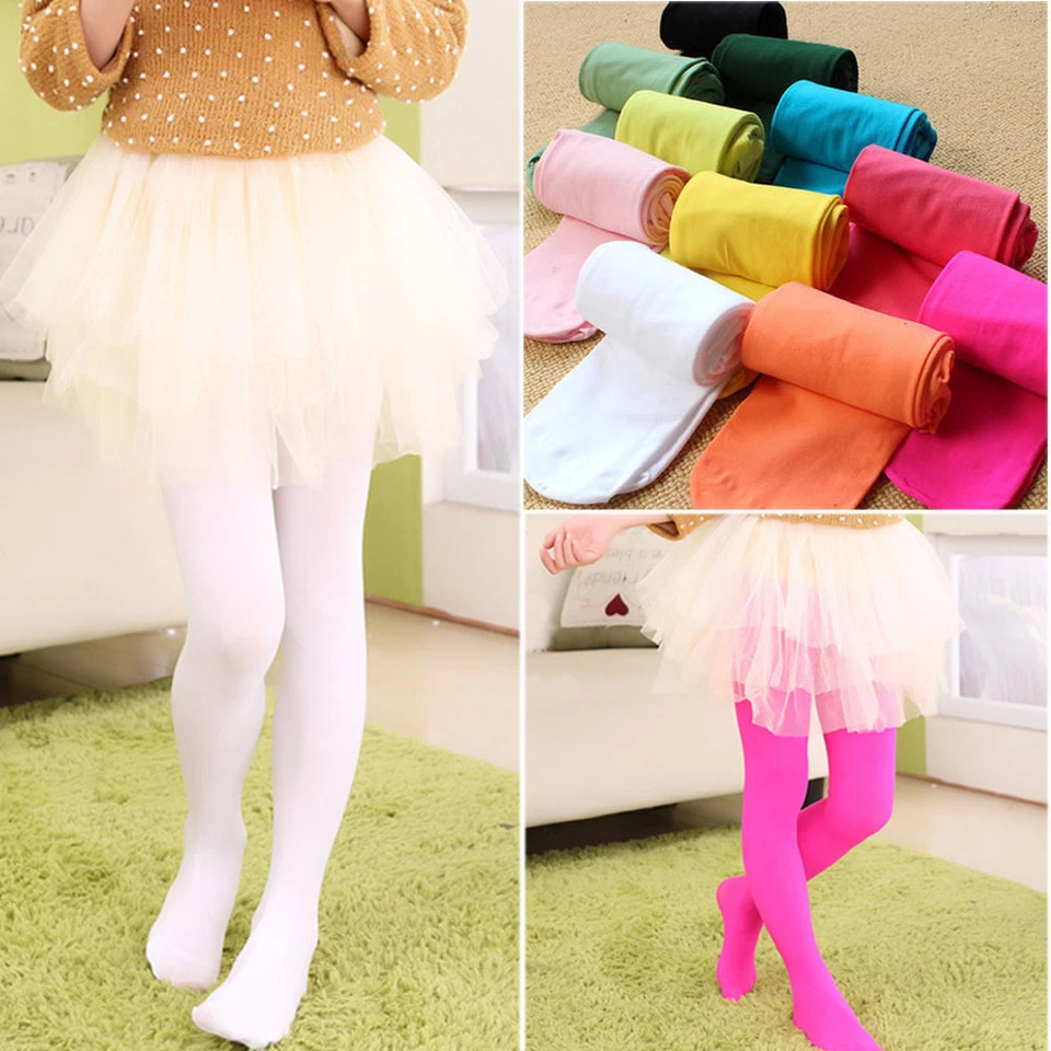 Bebé Niña Niño Algodón Suave Medias Pantimedias Ballet Danza Pantalones Edad 3-12 LH005 Foto 1 de 1