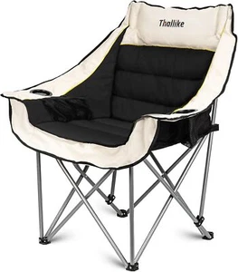 Camping Chair for Adults Outdoor Folding Chair with Cup Holders, - Picture 1 of 5