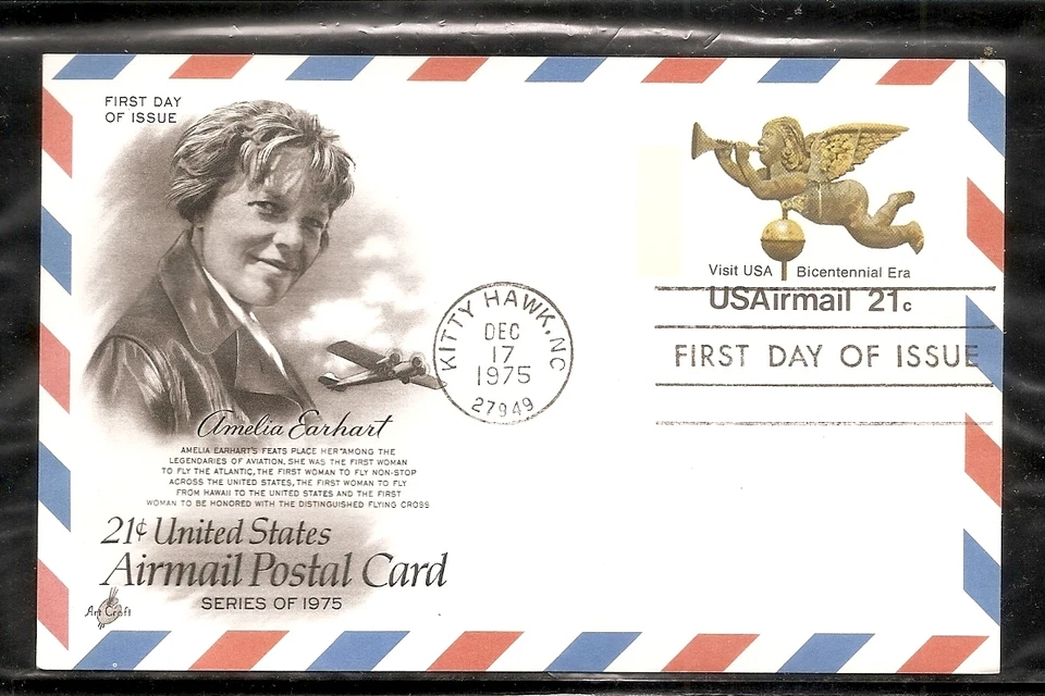 US SC # UXC16 Angel Gabriel Weather Vane FDC. Artcraft Cachet - Image 1 of 1