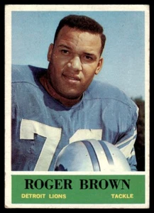 1964 Philadelphia Roger Brown Detroit Lions #58 - Picture 1 of 2