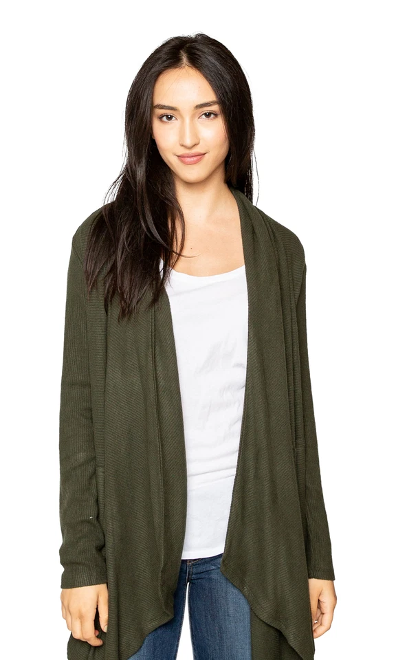 Velvet by Graham & Spencer Soraya Cozy Jersey Ribbed Cardigan - Image 1 of 1