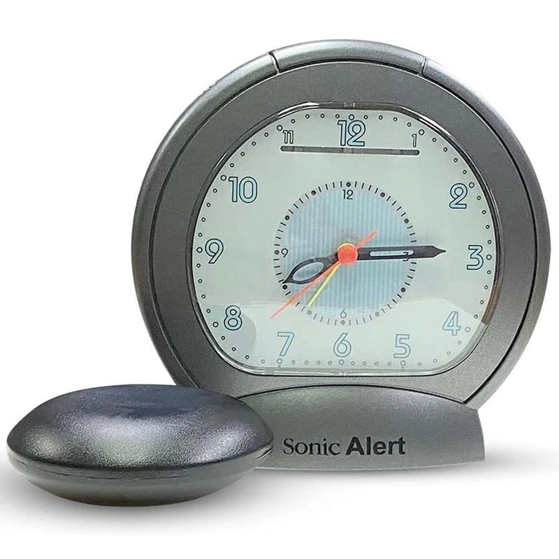 Sonic Alert Sonic Boom Sba475Ss Vibrating Analog Alarm Clock | Dark Grey Sba475S - Image 1 of 1