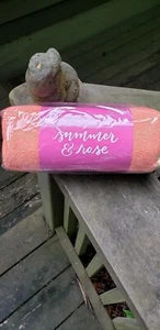 Summer and Rose Yoga Towel Coral Fabfitfun DREAM BIG ** New In Packaging ** - Picture 1 of 3