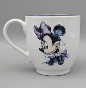 Disney Minnie Mouse Jumbo Becher mit lila Schleife ~ weiß mit lila Innenseite, 16oz - Bild 1 von 15