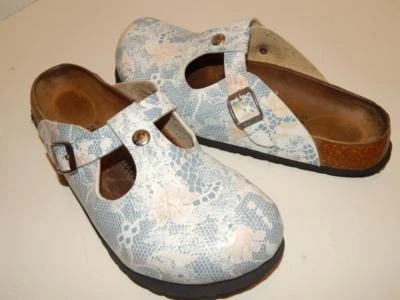 BETULA BY BirkenStoke Women's Blue / White Floral Print Clogs size 40 9 - Image 1 of 4