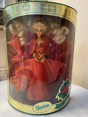 Винтажная Барби Happy Holidays 1993 специальное издание никогда не доставалась из коробки - Изображение 1 из 4