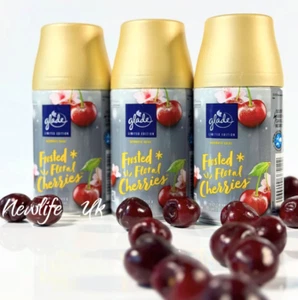 3 X Glade Automatic Spray Refill Air Freshener / Frosted Floral Cherries / New - Picture 1 of 1