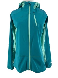 Salomon Women's Teal Long Sleeve Hooded Zip-Up Winstopper Jacket Size Medium - Picture 1 of 9