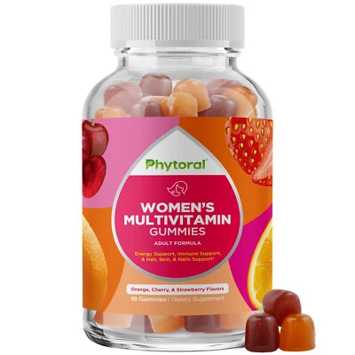 Multivitamínico feminino gomas vitaminas para adultos - impulsionador natural do sistema imunológico - Imagem 1 de 4