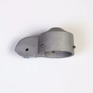 Aluminum Flag Pole Truck Pulley 3 inch Silver Cap Style Stationary USA Made NEW - Picture 1 of 4