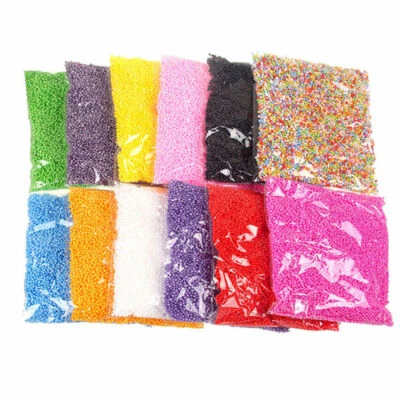Mini  Filler Foam Beads Balls Assorted Colors Polystyrene Crafts New - Image 1 of 4