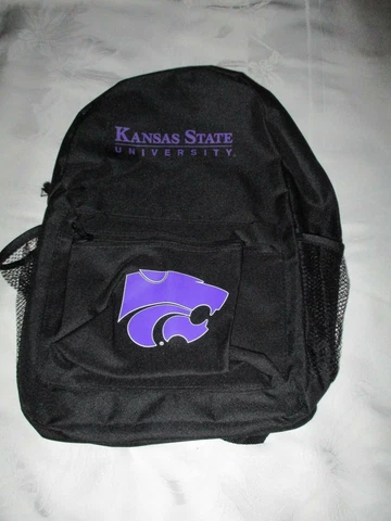 **KANSAS STATE WILDCATS Full Size Adjustable BACKPACK #02 - New w/ Tags** Cover
