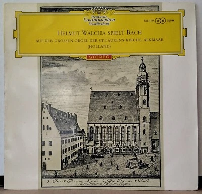 DGG 138 119 SLPM RED STEREO 1964 GERMANY HELMUT WAICHA SPIELT BACH - Image 1 of 4