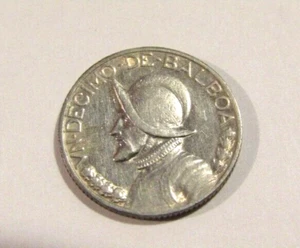 Moneda de plata Balboa Panamá 1934 1/10 - Imagen 1 de 5