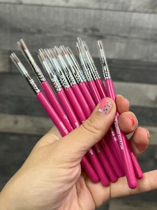 Sigma E05 Juego de brochas delineadoras de ojos x 15 lote de trabajo de maquillaje rosa - Imagen 1 de 6