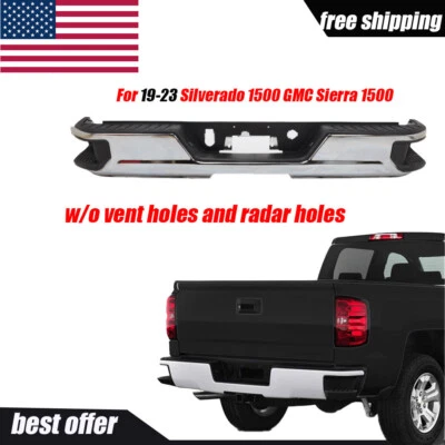 Rear Step Bumper w/o Sensor Holes For 14-18 Chevy Silverado/Sierra 1500 - Image 1 of 4