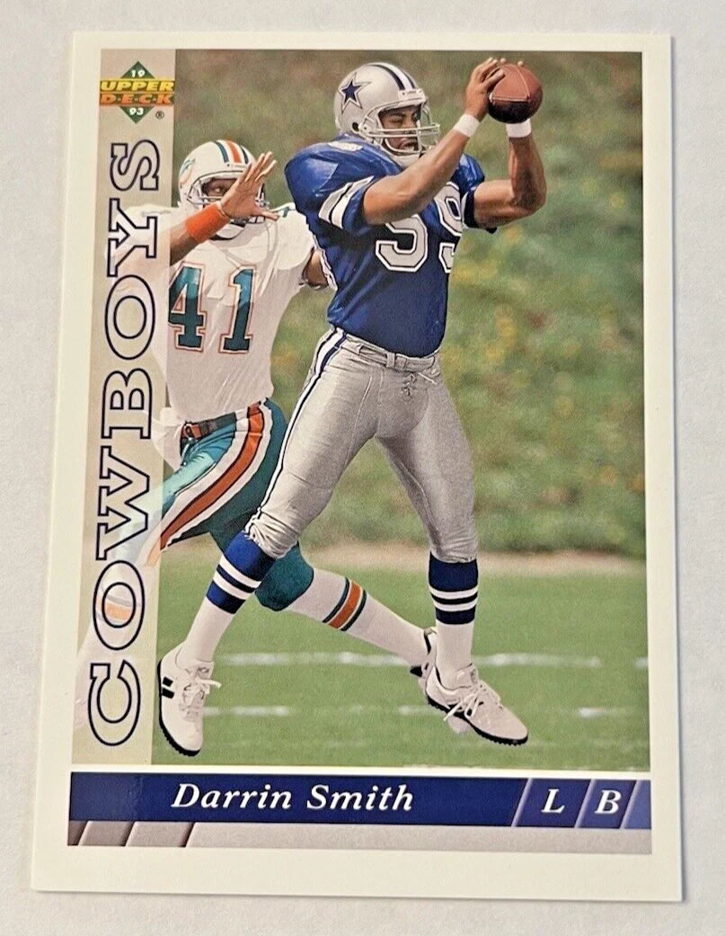 1993 Upper Deck NFL Football Trading Card #D4 Darrin Smith Dallas Cowboys