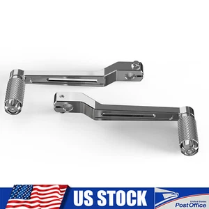 Pair Chrome Gear Shift Lever Shifter Pegs For Harley Street Glide FLHX 2017-2024 - Picture 1 of 9