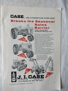 1958 J.I. Retroexcavadora Case 400 350 Tractor 310 impresión AD 7x10 - Imagen 1 de 1