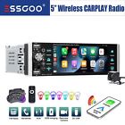 5 Wireless Carplay Car Stereo Radio Mp5 Android Auto Bluetooth Ips Screen And Cam
