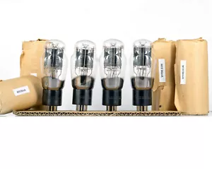 Lámpara de válvula de válvula de tubo MATCHED QUAD 6A5G VISSEAUX DE LOTE ANTIGUO FRANCIA - Imagen 1 de 4