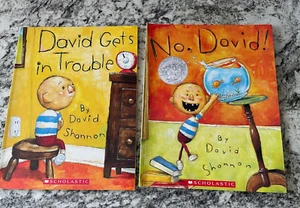 No David and David Gets In Trouble Paperback Books by David Shannon Lot of 2 - Picture 1 of 4