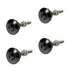 BlackPush Button Quick Release Hood Bonnet Pins Lock Clip Car Bumper Latch Kit