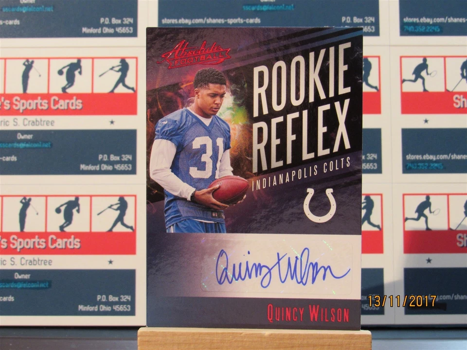 2017 Absolute Rookie Reflex Signatures Red #49 Quincy Wilson - Image 1 of 1