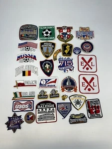 Lot Of 31 Random Sports Patches Soccer Baseball Police 1994 Fury Scout Day Etc. - Picture 1 of 10
