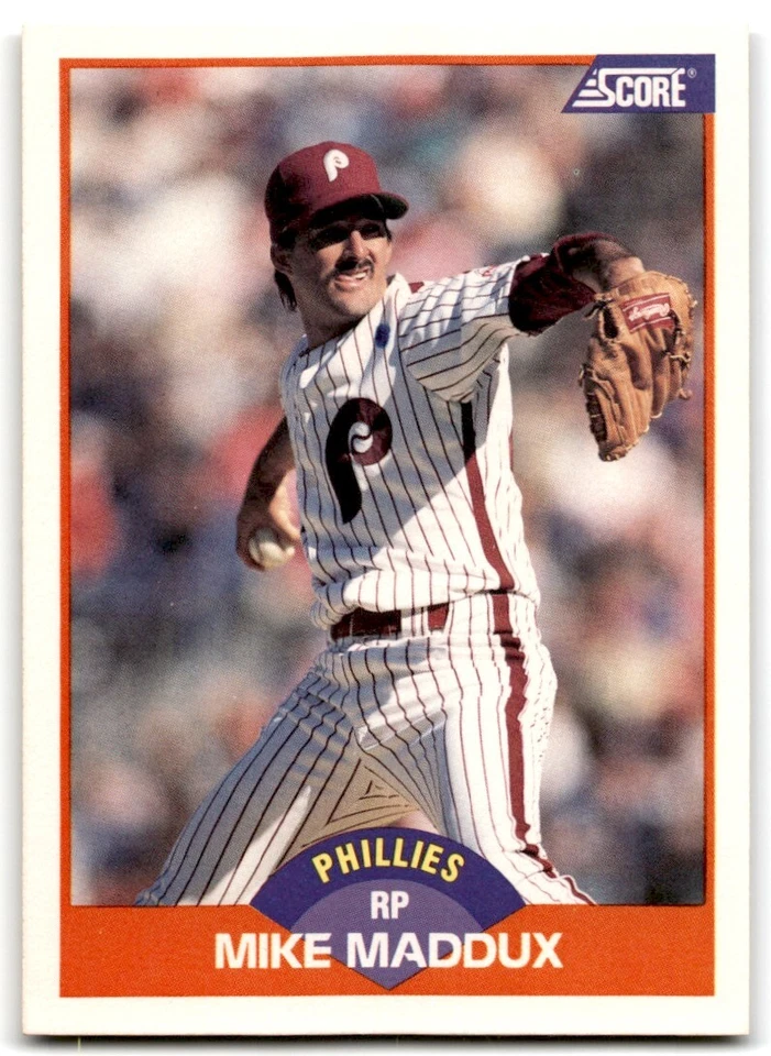 1989 Score Mike Maddux . Philadelphia Phillies #393 - Image 1 of 2