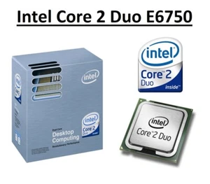 Intel Core 2 Duo E6750 SLA9V Dual Core Processor 2.66GHz, Socket LGA775, 65W CPU - Picture 1 of 5