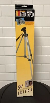 Kodak Gear Compact Video Camera Tripod Lightweight Aluminum 54” Adjustable Level - Image 1 of 4
