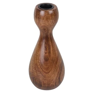 Hechos a Mano Madera Vela Soporte para Hogar Oficina Decoración Marrón - Imagen 1 de 4
