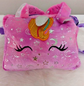 Unicorn Print Plush Bag For Girls - Picture 1 of 3