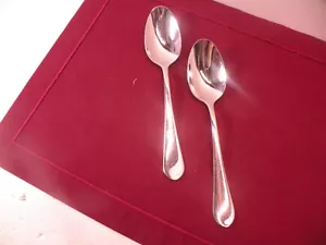 Set Of 2 Soup Spoons Towle Living Basic 18/0 Stainless Steel Flatware 7 5/8" - Picture 1 of 5