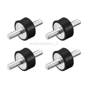 4Pcs Rubber Mounts M6x18mm Male Vibration Isolator Shock Absorber 20mmx10mm AU - Picture 1 of 6