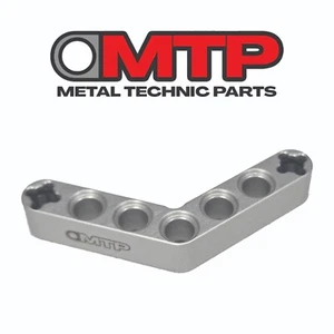 Metal 53 Degrees 4 & 4 Holes Bent Liftarm Beam compatible with Lego Technic 3234 - Picture 1 of 1