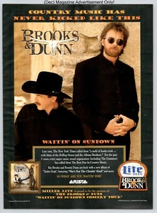 Brooks & Dunn Waitin On Sundown Album Promo Vintage 1994 Full Page Print Ad - Picture 1 of 4
