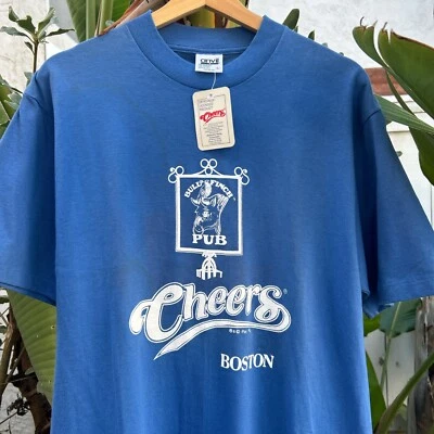 Camiseta de colección 1991 Cheers Boston Bull Finch Pub para hombre grande memorabilia del programa de televisión Foto 1 de 4