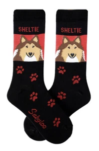 Sheltie Crew Socks Unisex - Picture 1 of 1