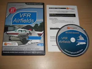 VFR AIRFIELDS Vol 2 Central England & Mid Wales PC PS FSX Add-On Flight Sim X - Bild 1 von 1