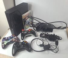 Microsoft XBox 360 E System Bundle, Console 250GB, Cords, Controllers - Tested