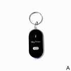 LED Anti-Lost Key Finder Locator Keychain Whistle Sound White Keyring X8H9