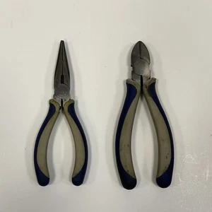 "Juego de alicates Blue Point de 2 piezas de 7"" nariz de aguja y cortadores con herramientas a presión" - Imagen 1 de 8