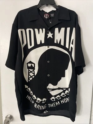 Camisa Libélula Para Hombres Grande Motociclista POW MIA De Colección Rockabilly XL NUEVA CON ETIQUETAS Foto 1 de 4