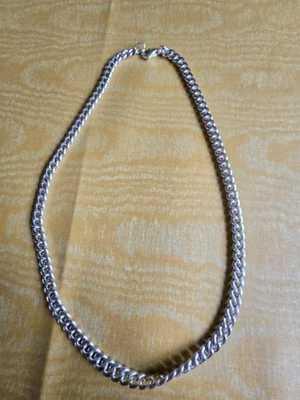 Panzerkette Herren Damen 50 cm Sterlingsilber 925 Karabiner massiv gebraucht - Bild 1 von 4