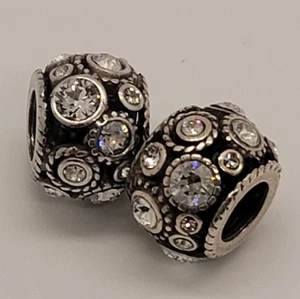 Lote de cuentas espaciadoras de plata Brighton Halo con cristales nuevas sin etiquetas   - Imagen 1 de 1